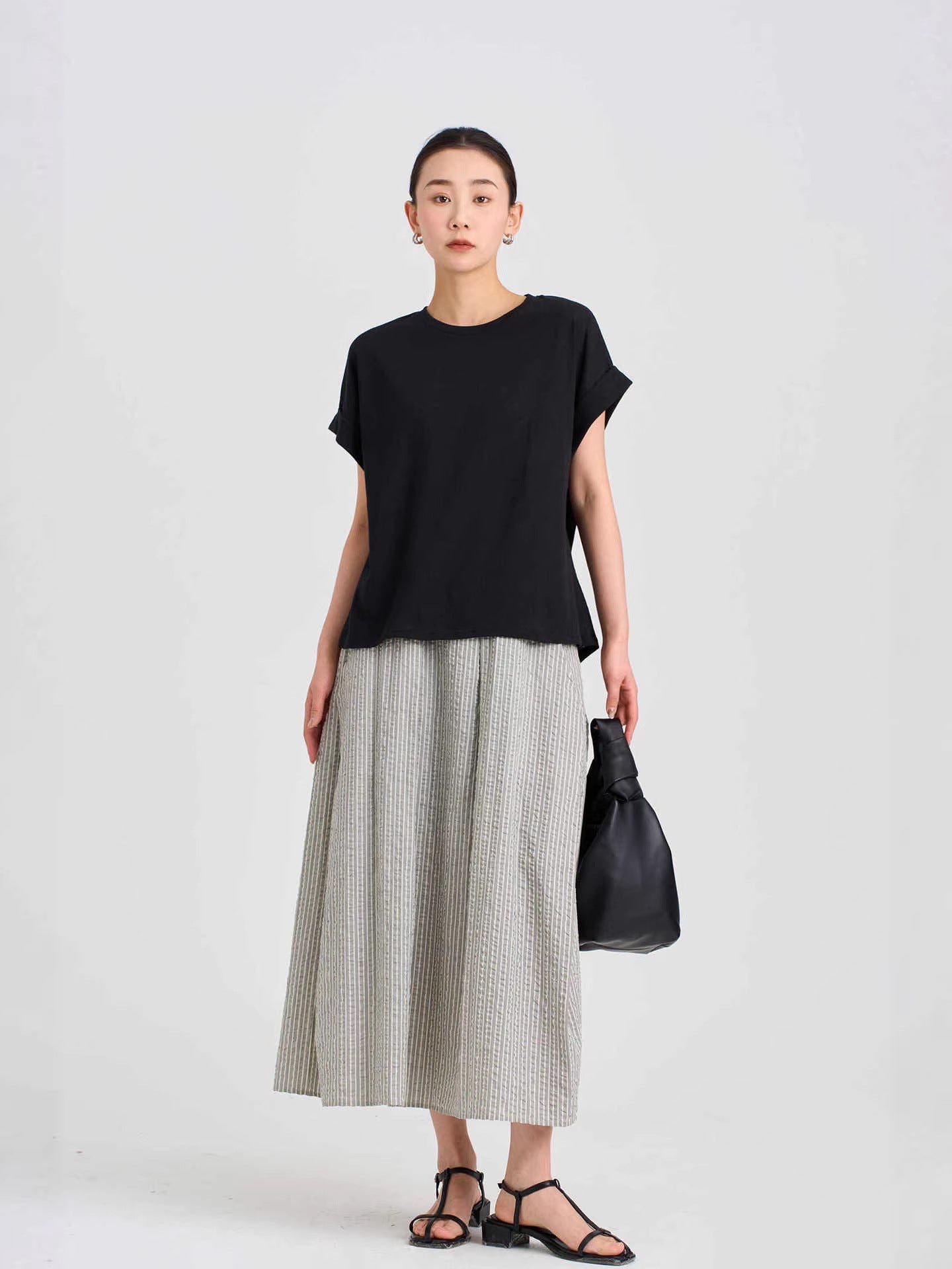 Mono Women's Cotton Linen Short Sleeve T-Shirt