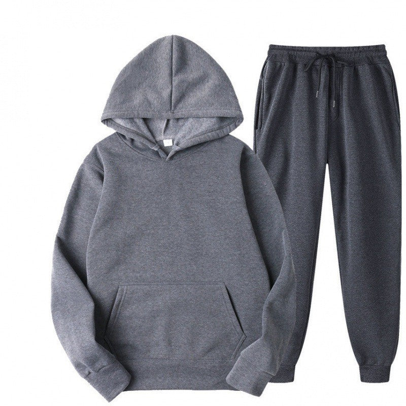 Mono Hooded Fleece-Lined Sweatshirt and Pants Set