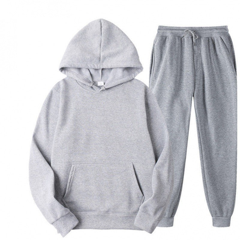Mono Hooded Fleece-Lined Sweatshirt and Pants Set
