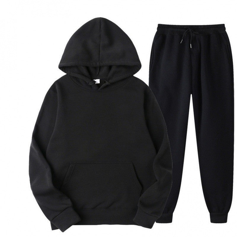Mono Hooded Fleece-Lined Sweatshirt and Pants Set