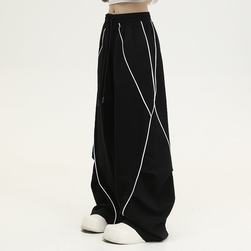 Mono Women patchwork wide-leg pants