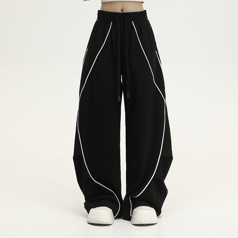 Mono Women patchwork wide-leg pants