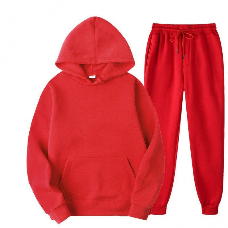 Mono Hooded Fleece-Lined Sweatshirt and Pants Set